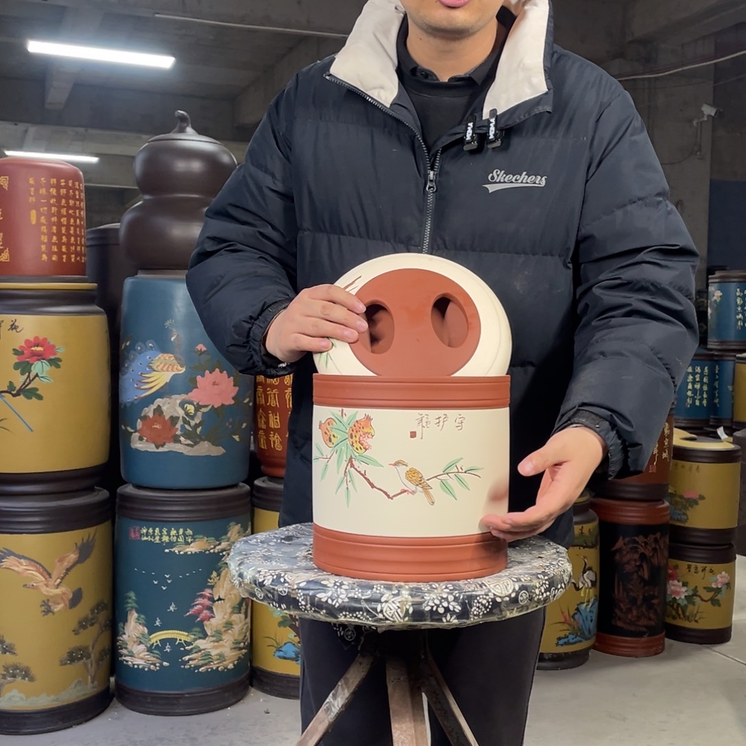 宜兴原矿紫砂茶叶罐