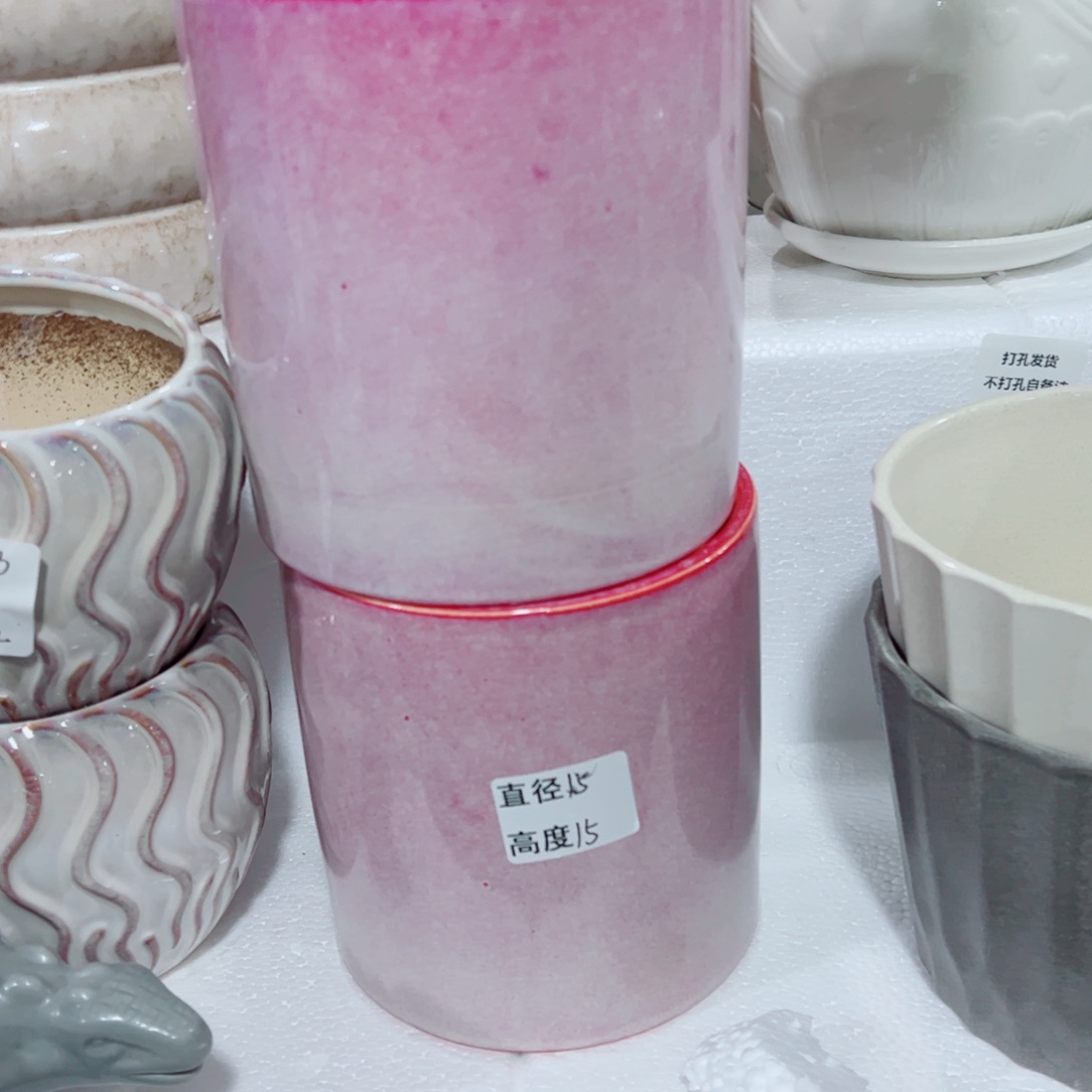 有孔，陶瓷花盆满10米包邮发货