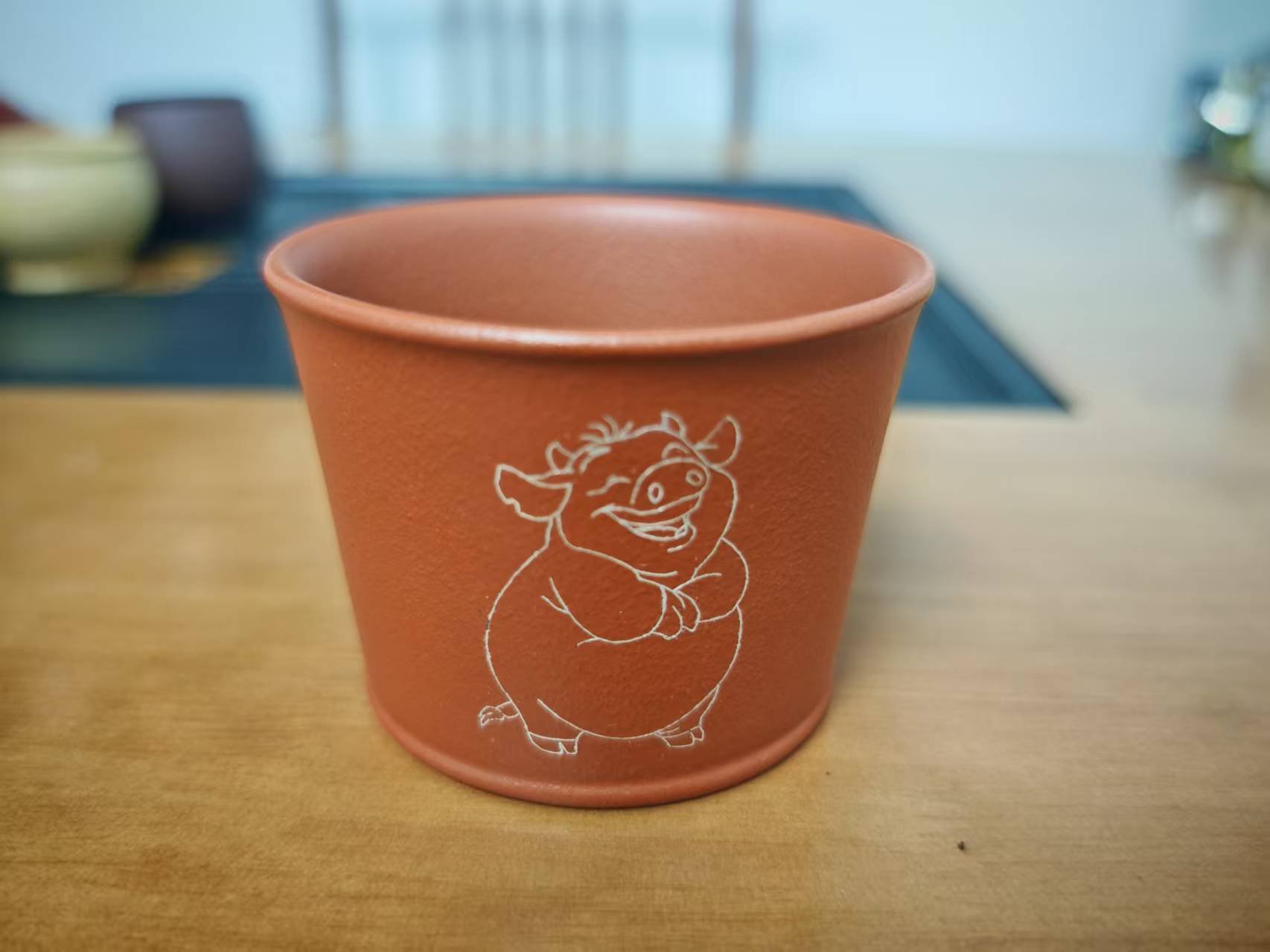 卡银丝朱泥主人杯130cc