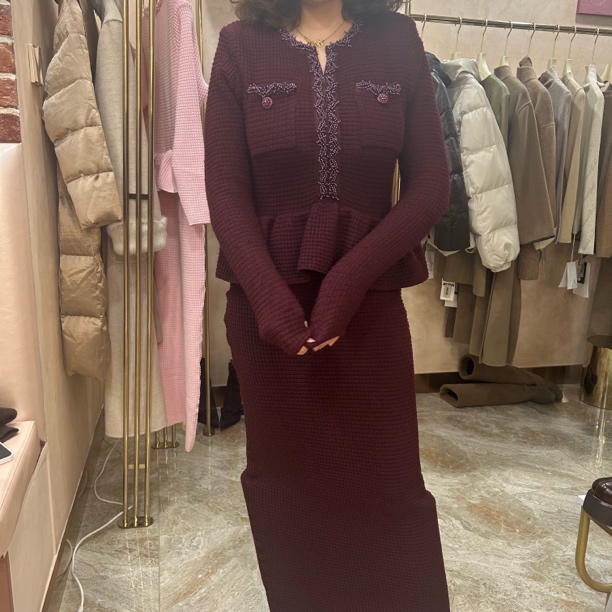 高端女士小香风连衣裙9558
