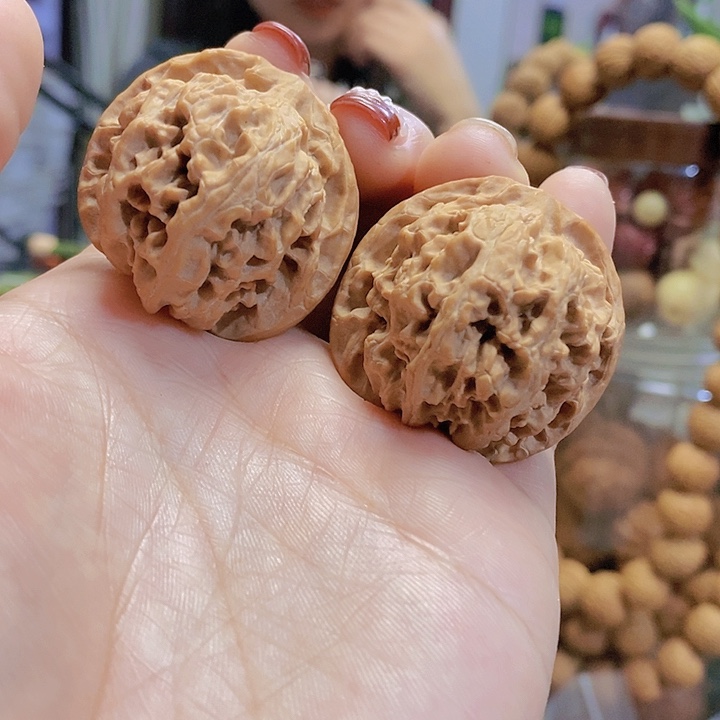 【闪购商品】文玩核桃把件35.5苹果迷你