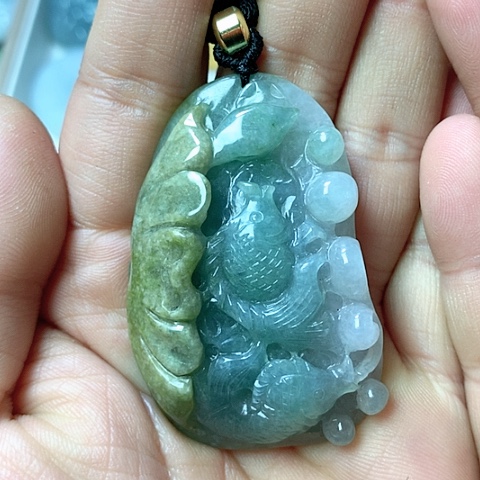 翡翠颈饰未镶嵌天然缅甸翡翠a货