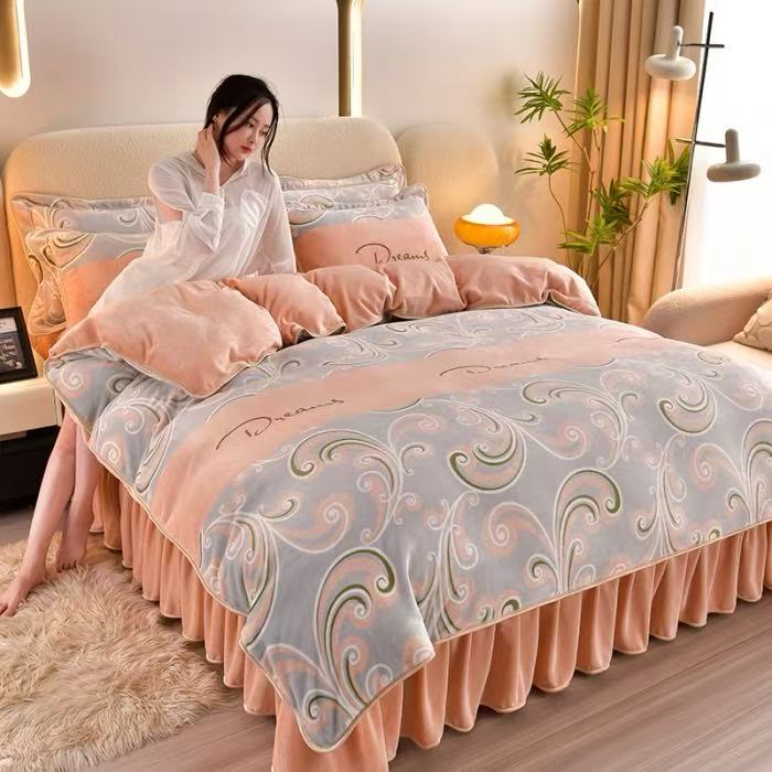 云绒四件套维纳（被套200*230cm床单235*250cm枕套48*74一对））