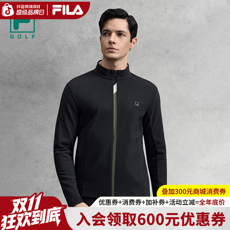 FILA/斐乐男春季新款时尚运动防风高尔夫高奢商务外套A11M545501F
