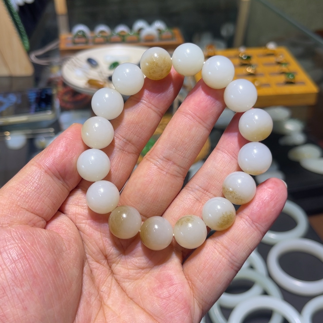 和田玉未镶嵌手链14