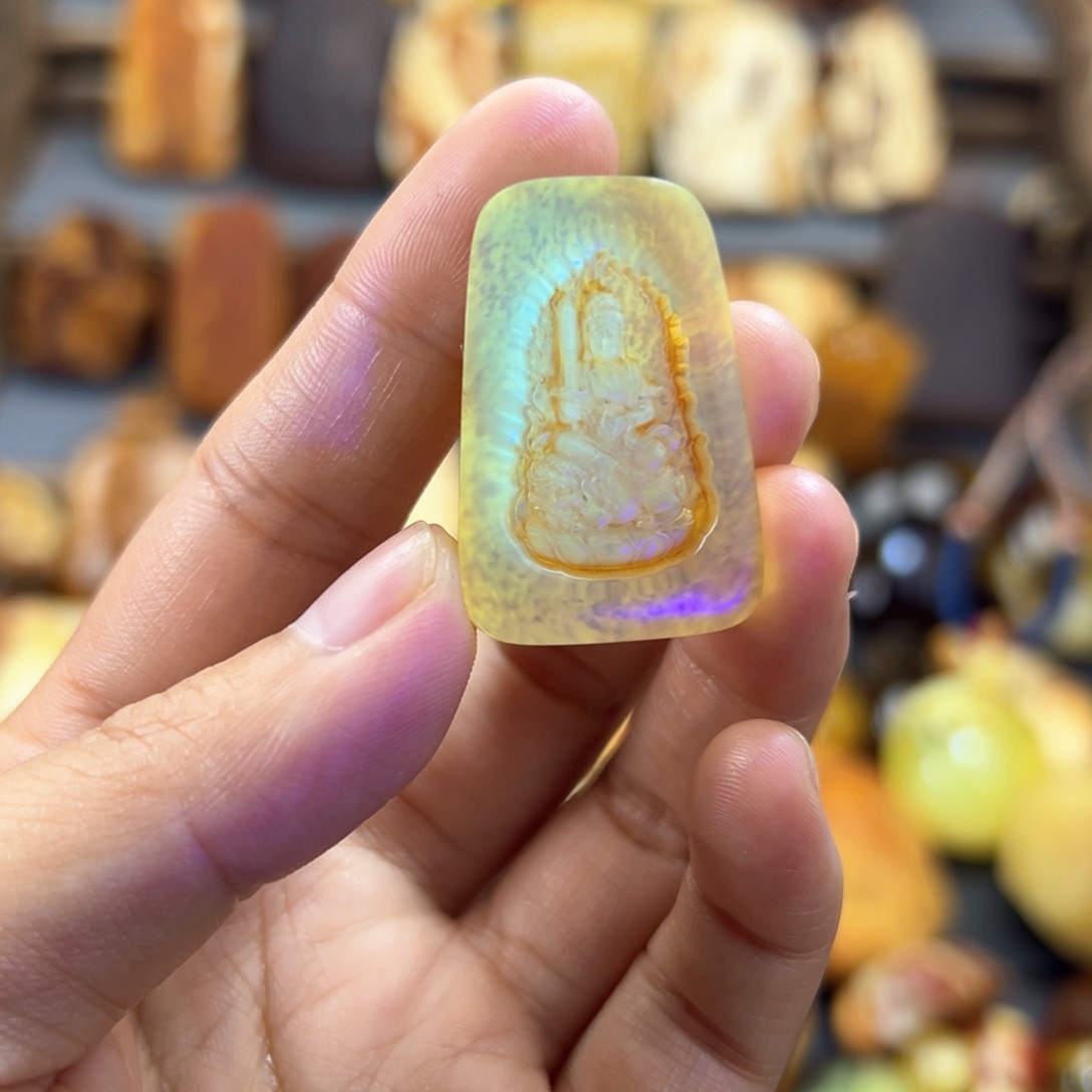 琥珀裸石未镶嵌琥珀蜜蜡