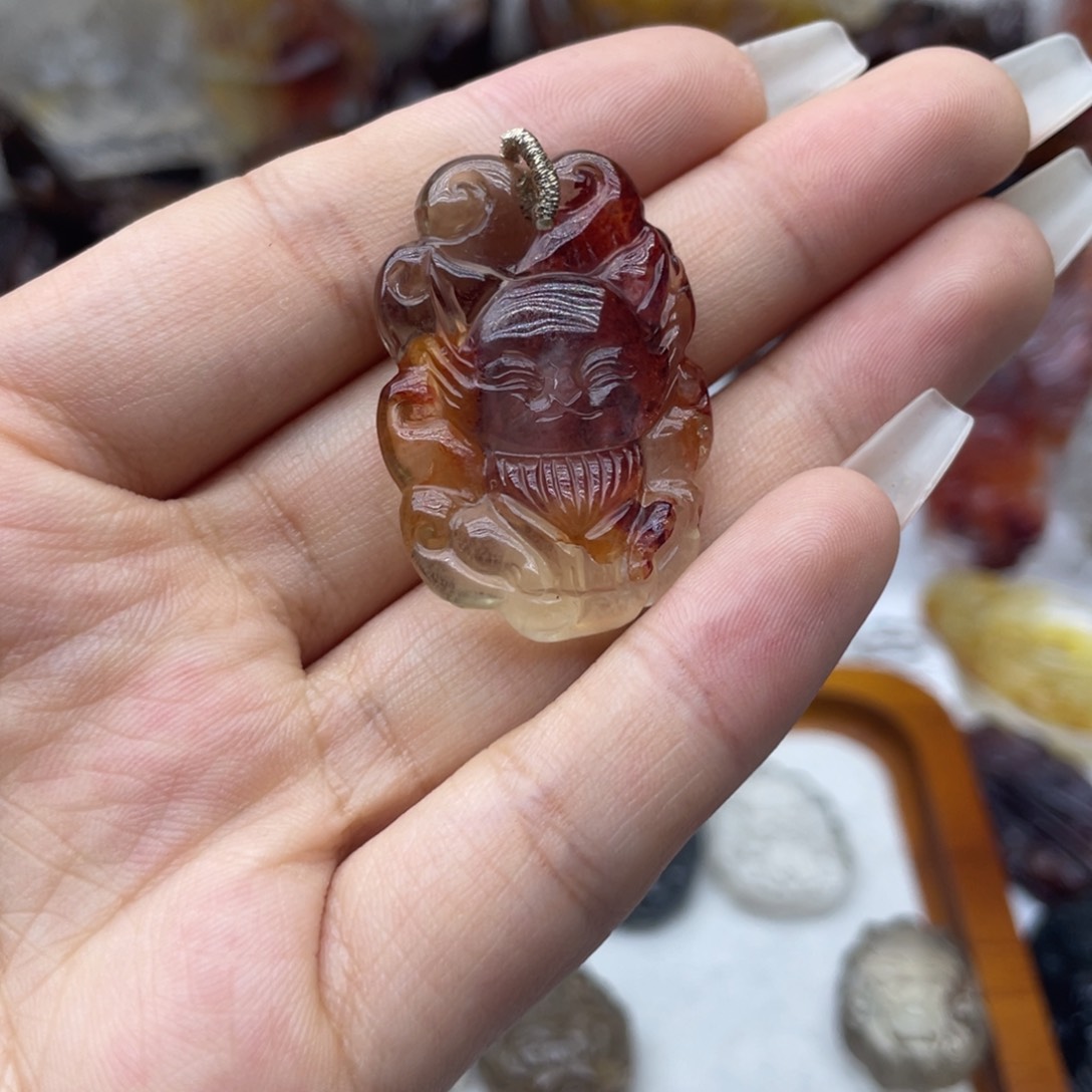 水晶颈饰未镶嵌红浇花