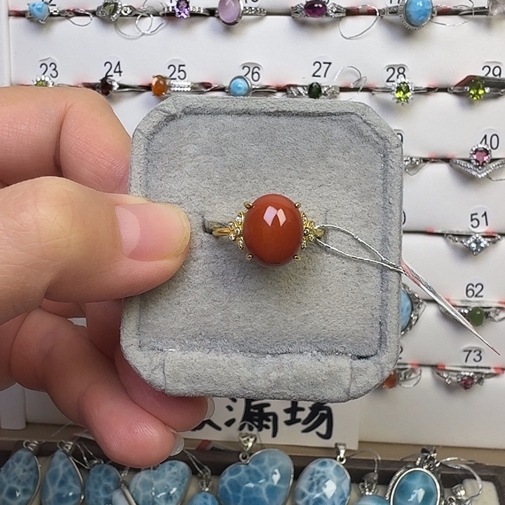 尖晶石银S925镶嵌戒指