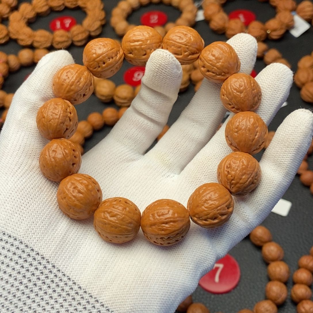 文玩核桃手串18尺光头