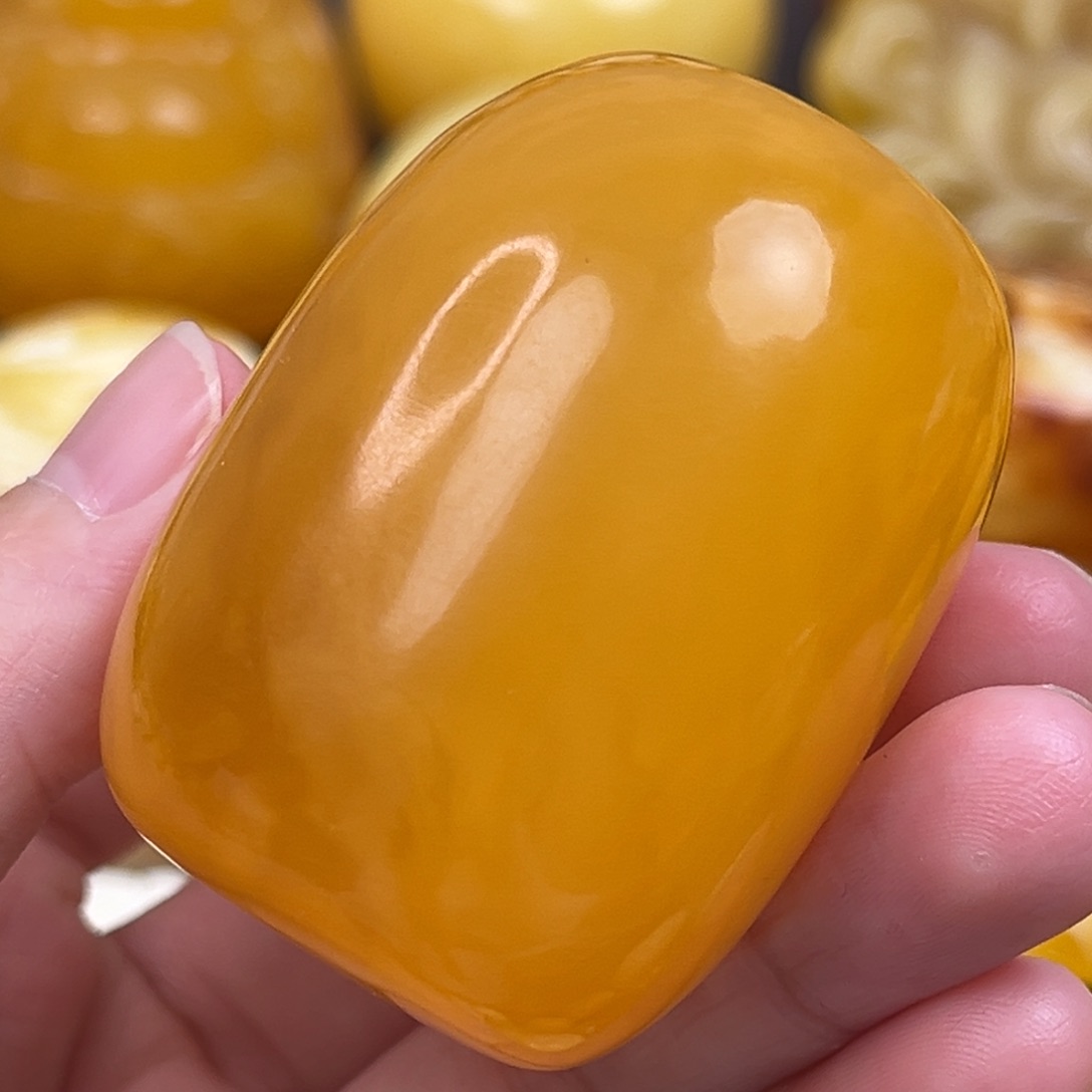 蜜蜡裸石未镶嵌大桶珠