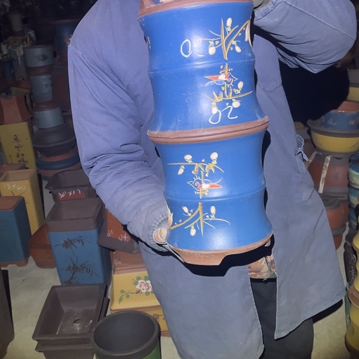 紫砂花盆紫砂花盆和小