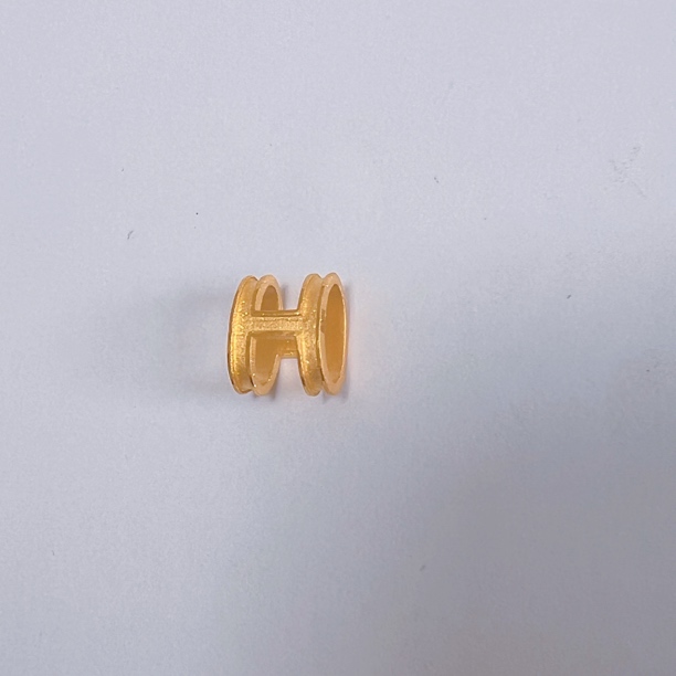 足金999字母H吊坠时尚仙女经典黄金