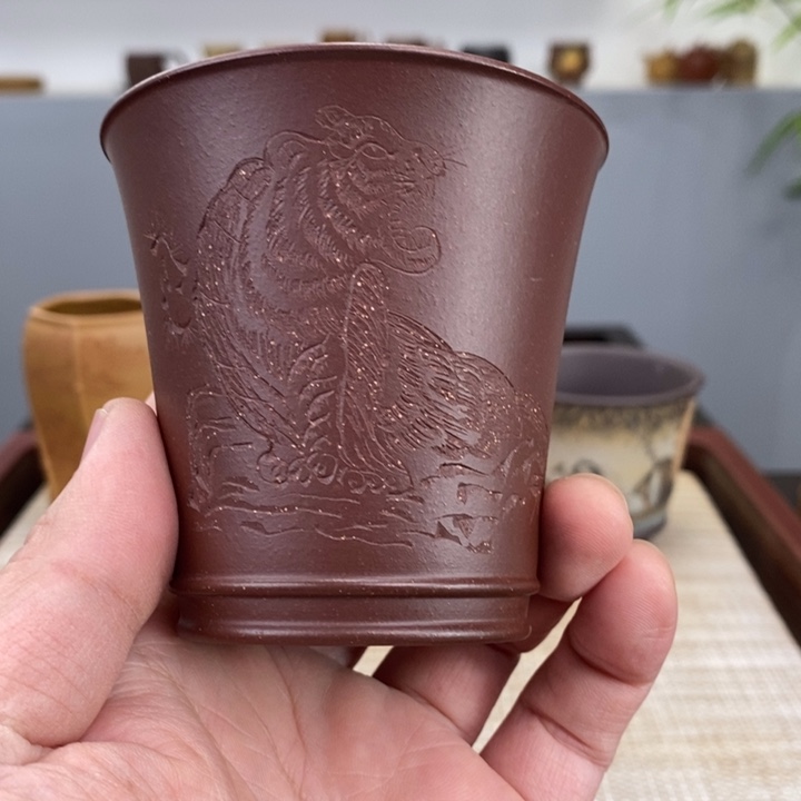 紫砂茶杯宜兴紫砂主人杯