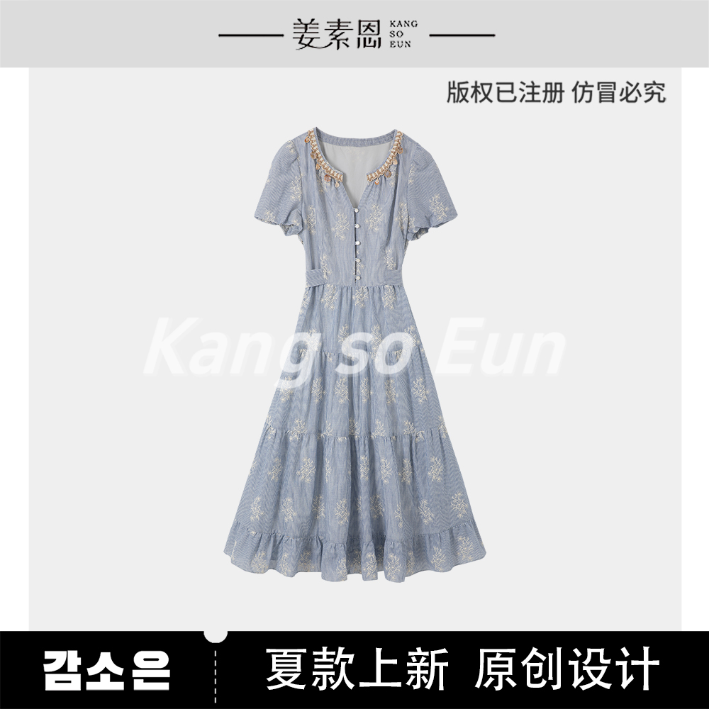 【小铃铛】【云梦川】气质时尚设计感新款连衣裙子女GY25XT070442