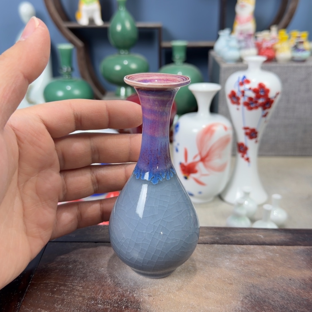 陶瓷手工小花器摆件