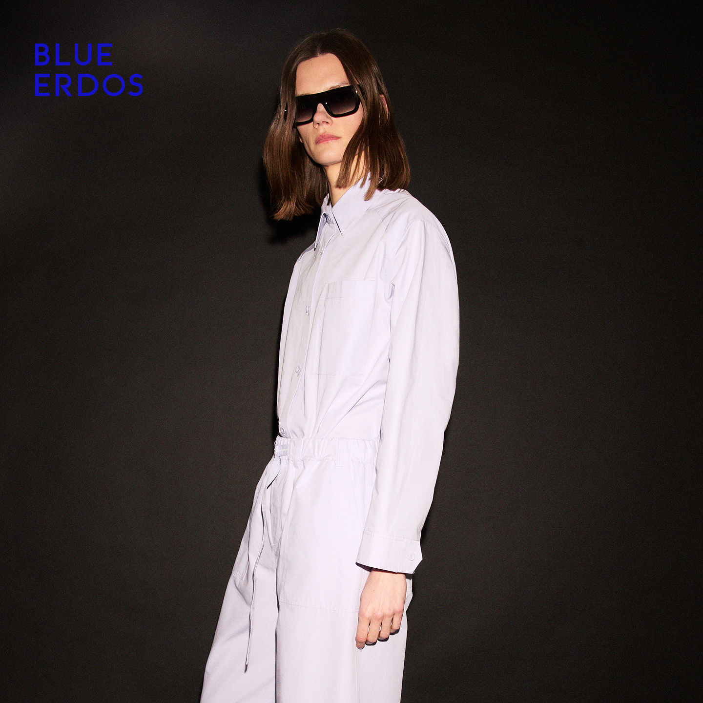 BLUE ERDOS 25秋冬新品流光风设计感剪裁衬衫式女外套B556HB001