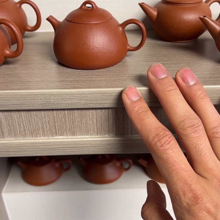 紫砂茶壶大红泥冬心