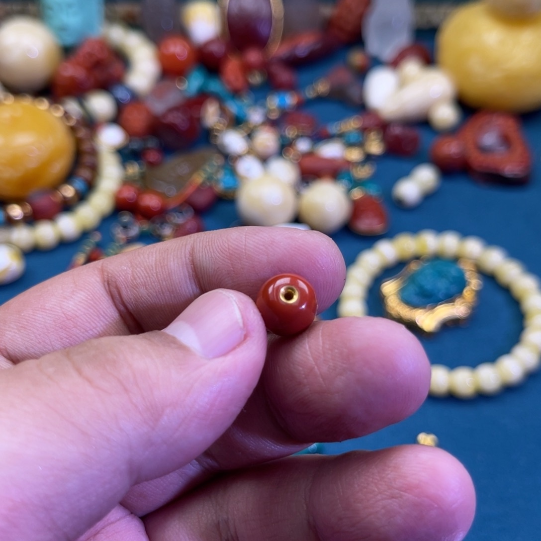 南红玛瑙足金镶嵌珠宝奇石99