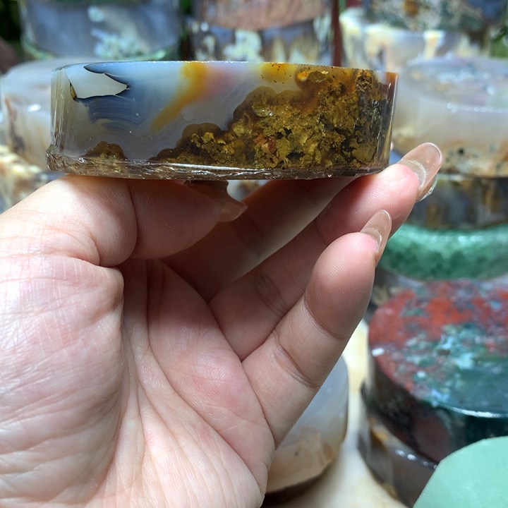 天***…定制玛瑙定制手镯61送镯心吊坠