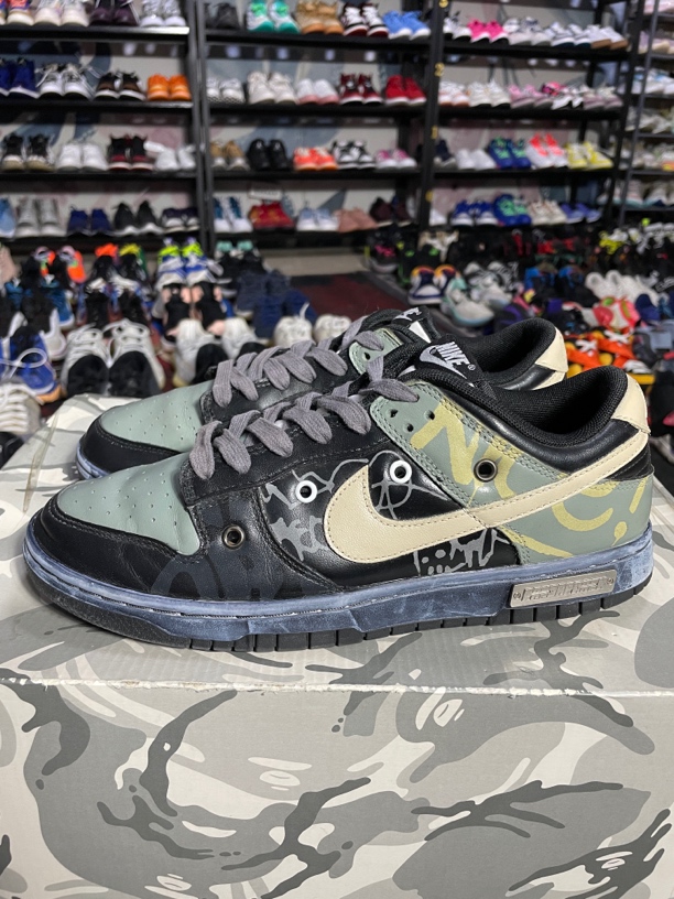 95新 NIKE/耐克 DIY 40码250/Nike Dunk 防滑耐磨 板鞋 黑白熊猫 