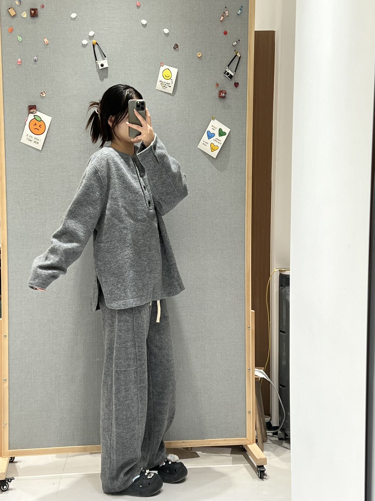 【现货】FIZZFLY圈圈羊毛卫裤长袖休闲运动运动韩版秋冬休闲慵懒