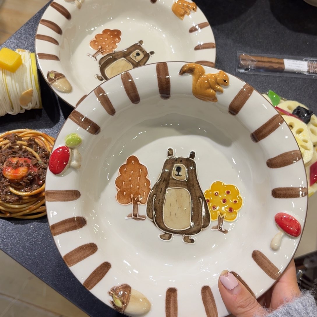 瓷两个8寸草帽两个