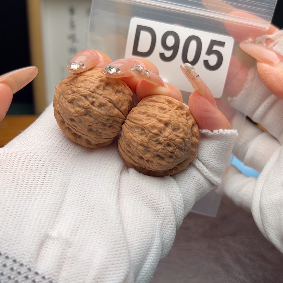 把件文玩核桃32蛇皮纹d905