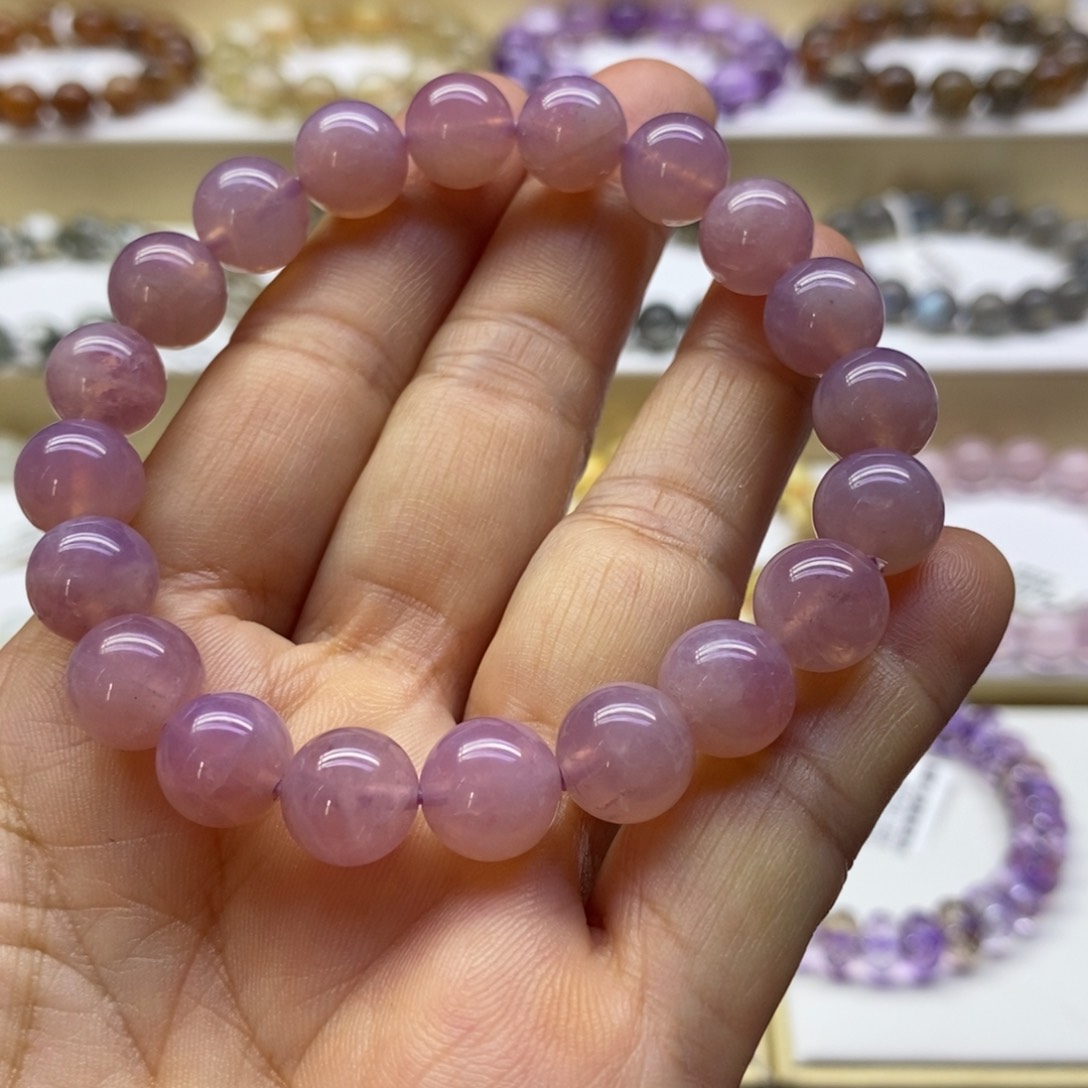 水晶手链未镶嵌紫马粉10m