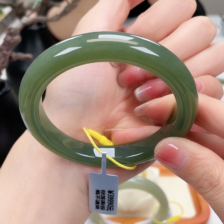 和田玉手镯5758未镶嵌