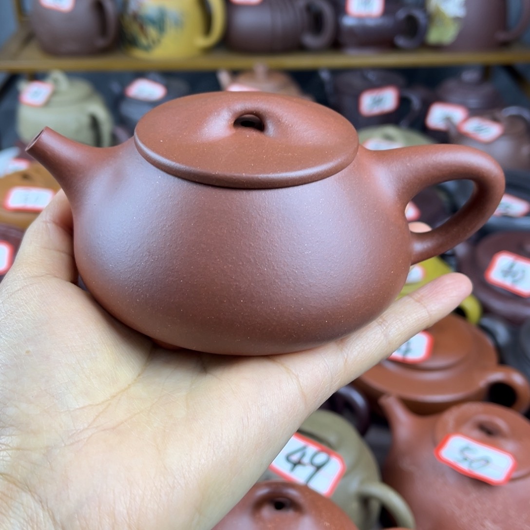 紫砂茶壶宜兴紫砂壶微瑕景舟石瓢180cc