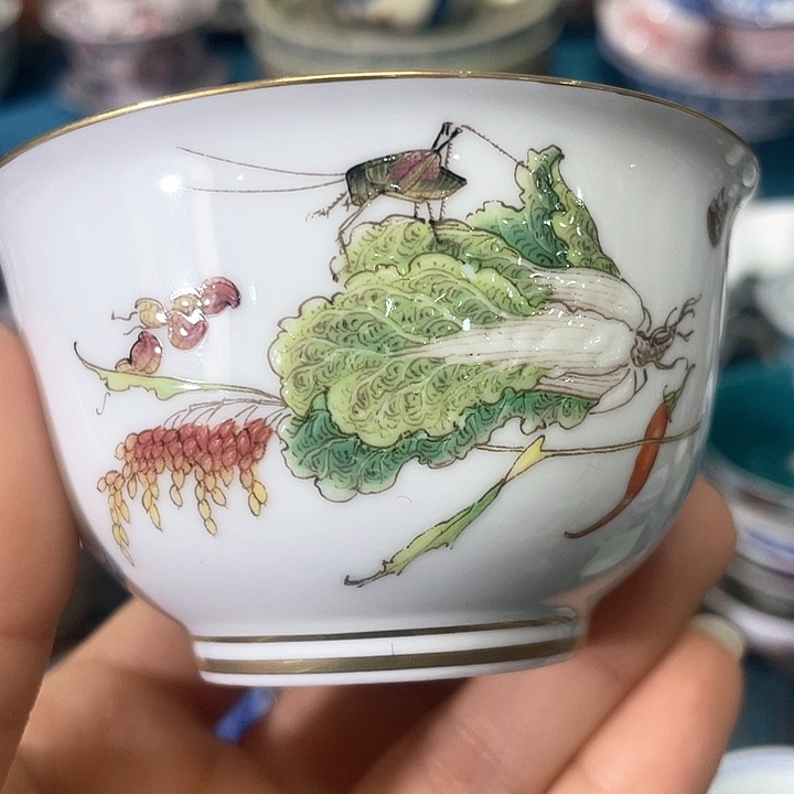 景德镇陶瓷主人杯13344