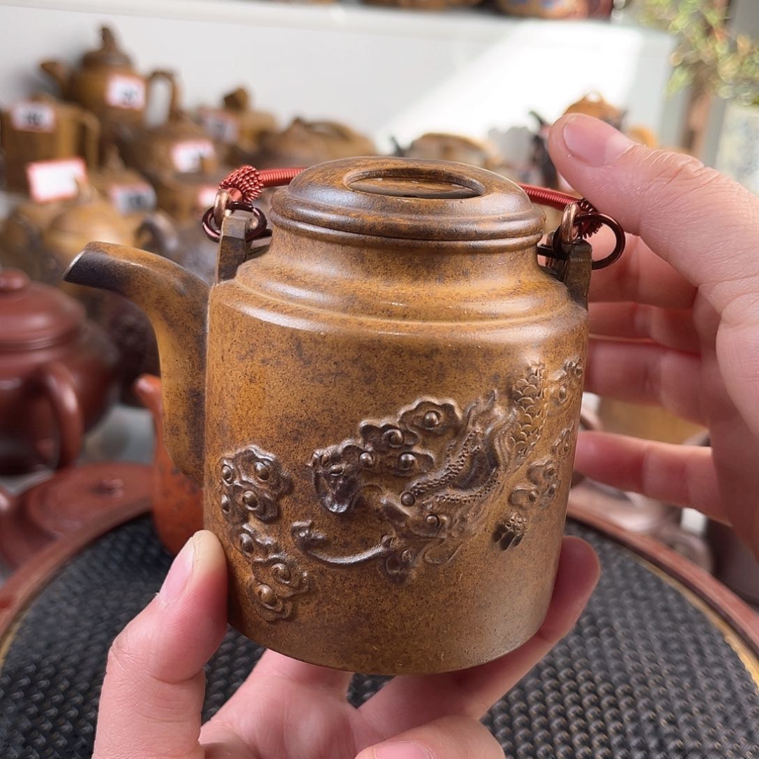 紫泥茶壶宜兴紫砂