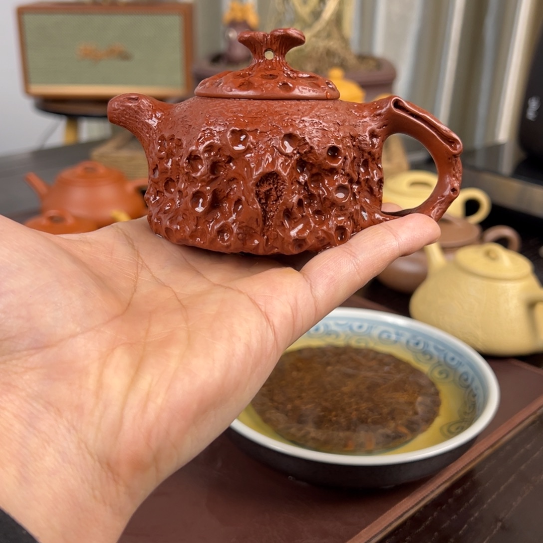 Q***度紫砂茶壶朱泥 供春 全手