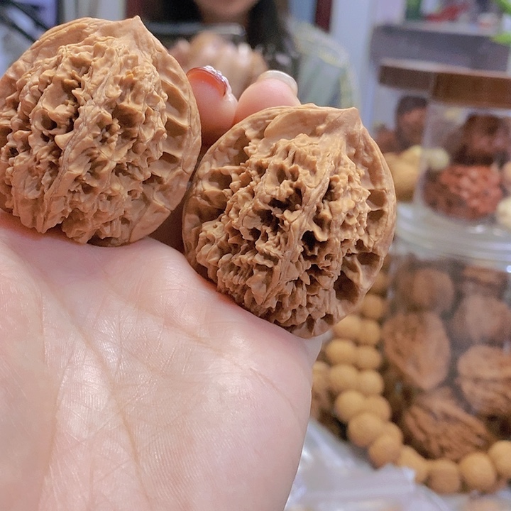 【闪购商品】文玩核桃把件43中国大花