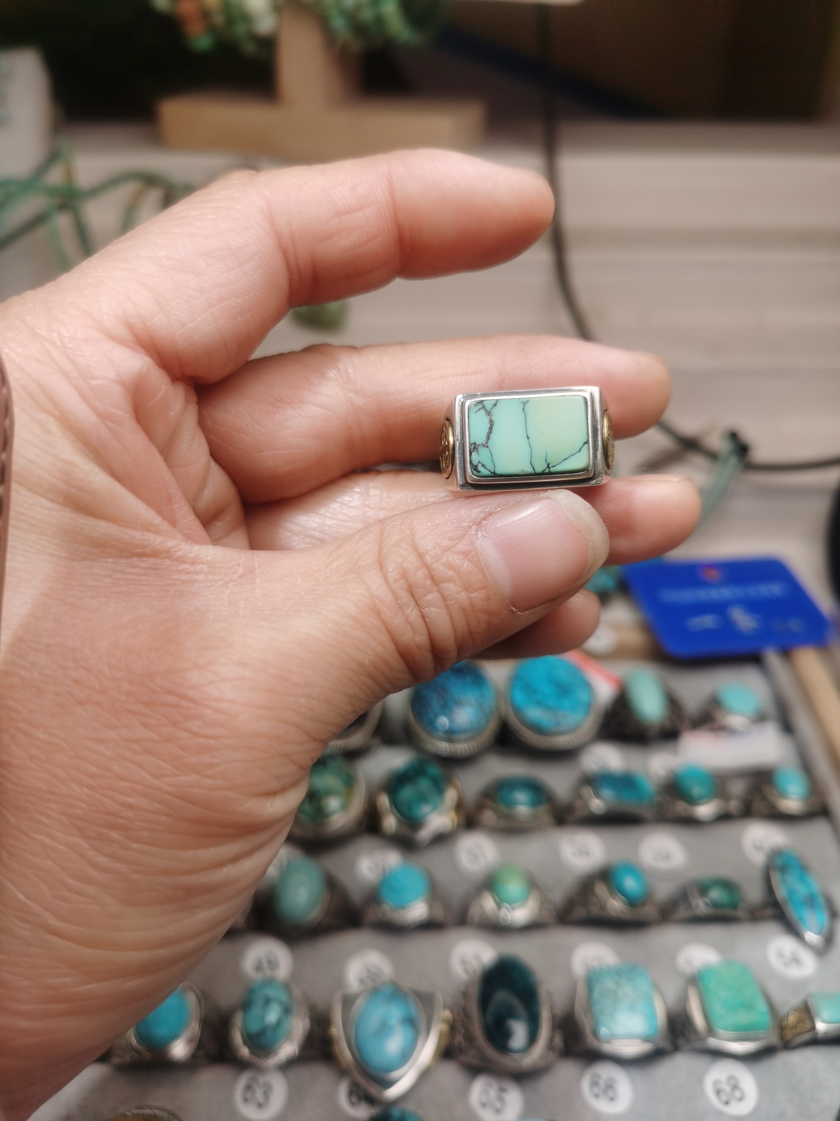 原矿保真绿松石高瓷