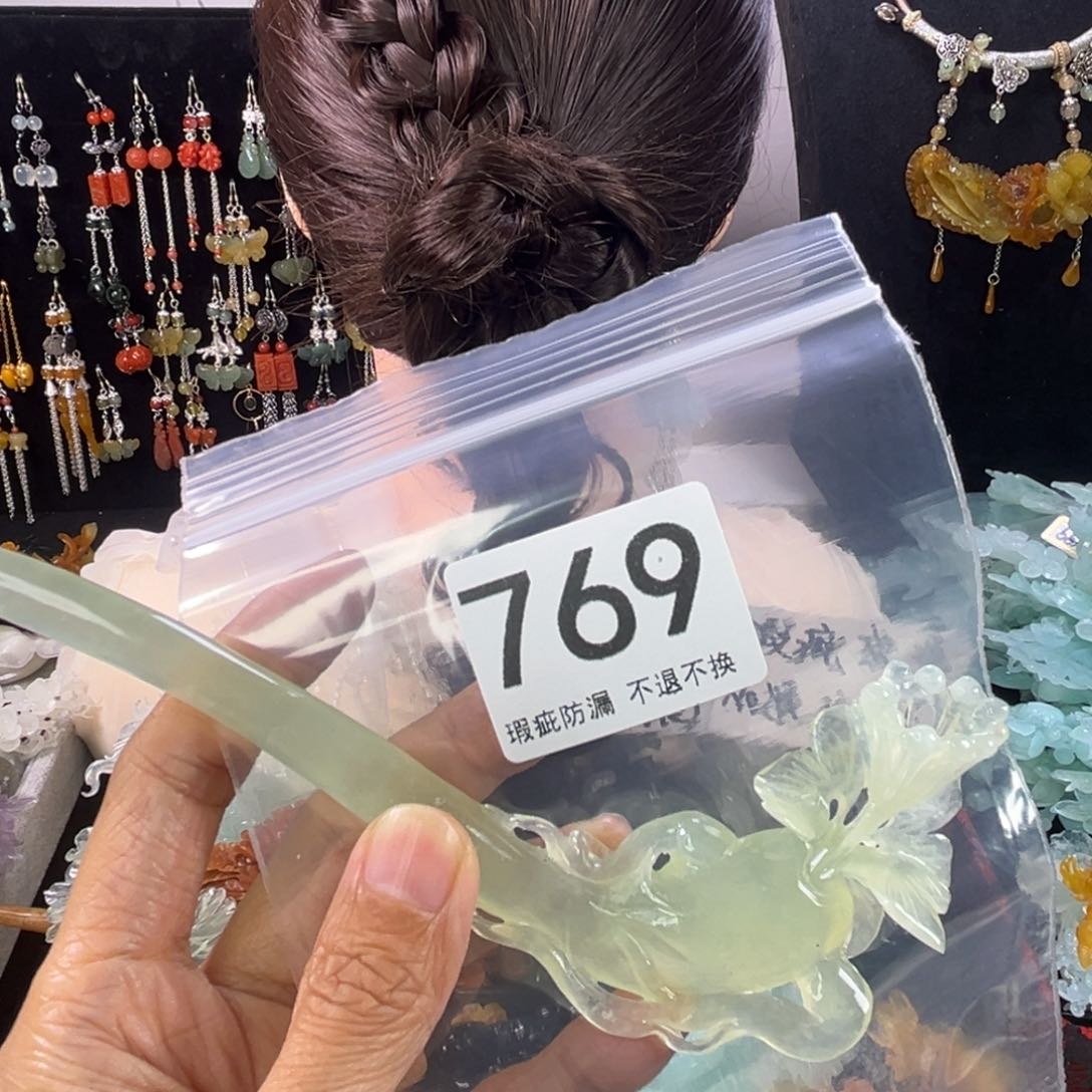 未镶嵌岫玉发饰ᓚ****