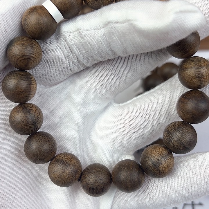 沉香手串柬埔寨金丝菩萨琪1.2沉水
