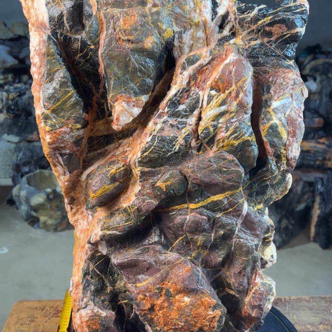 石头灵璧石花盆 天然外形