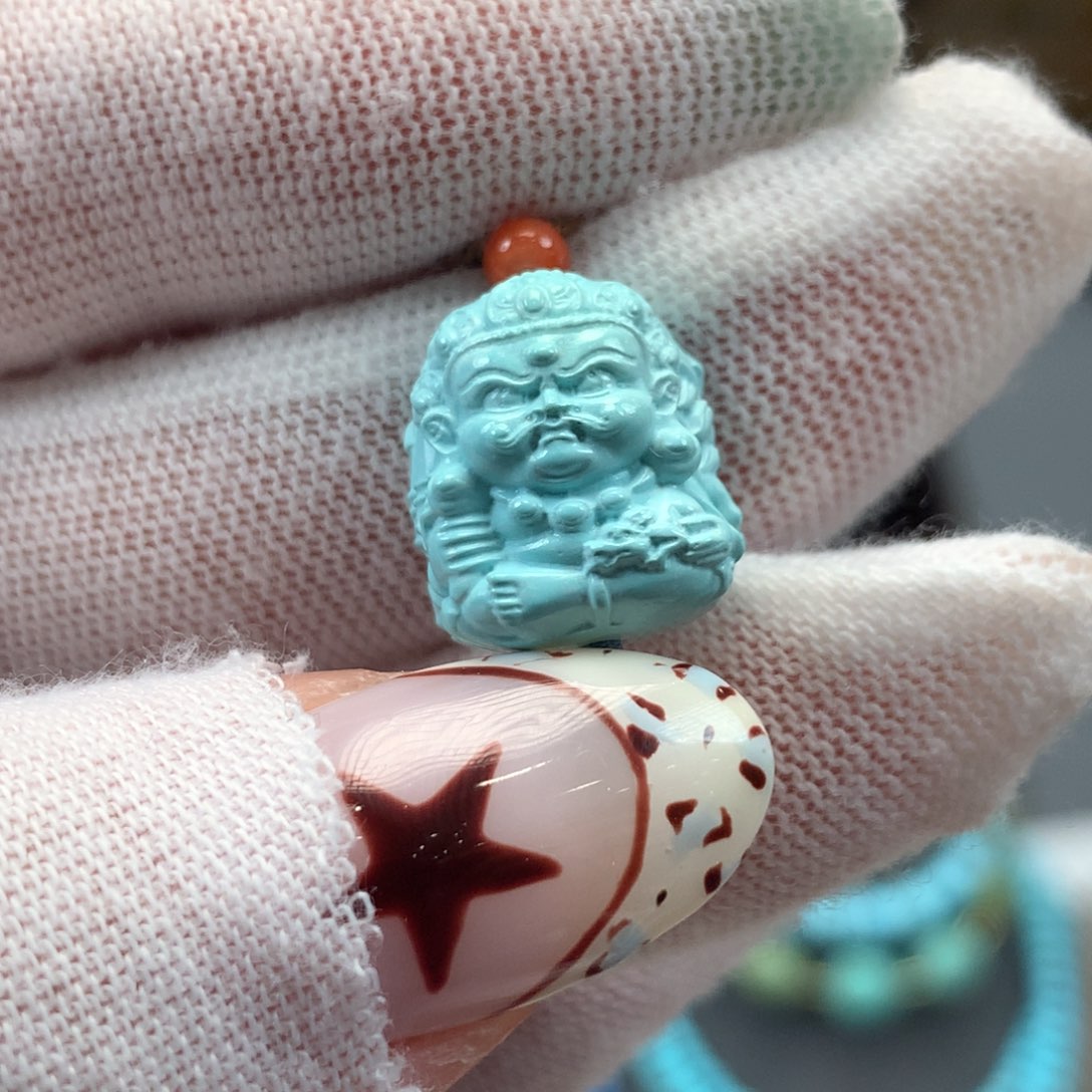 绿松石未镶嵌挂件