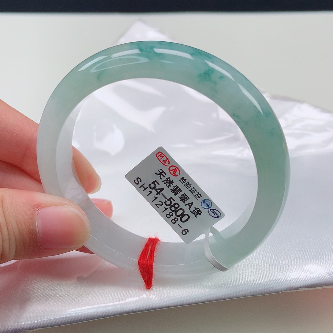 翡翠手镯未镶嵌54正圈