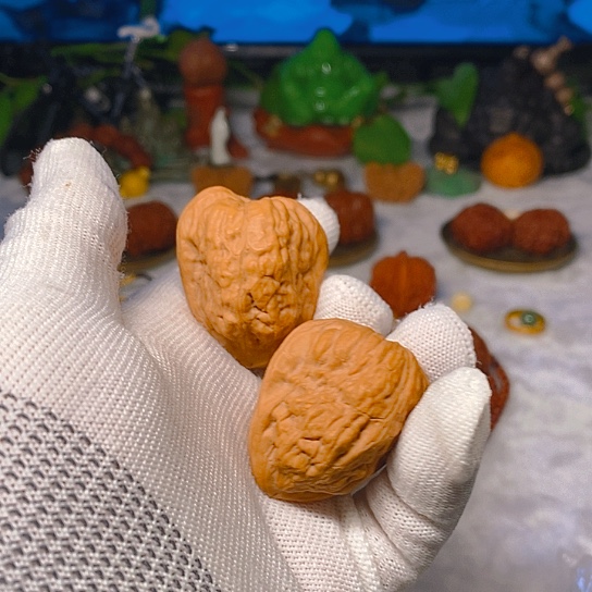 文玩核桃把件?*京西金蟾