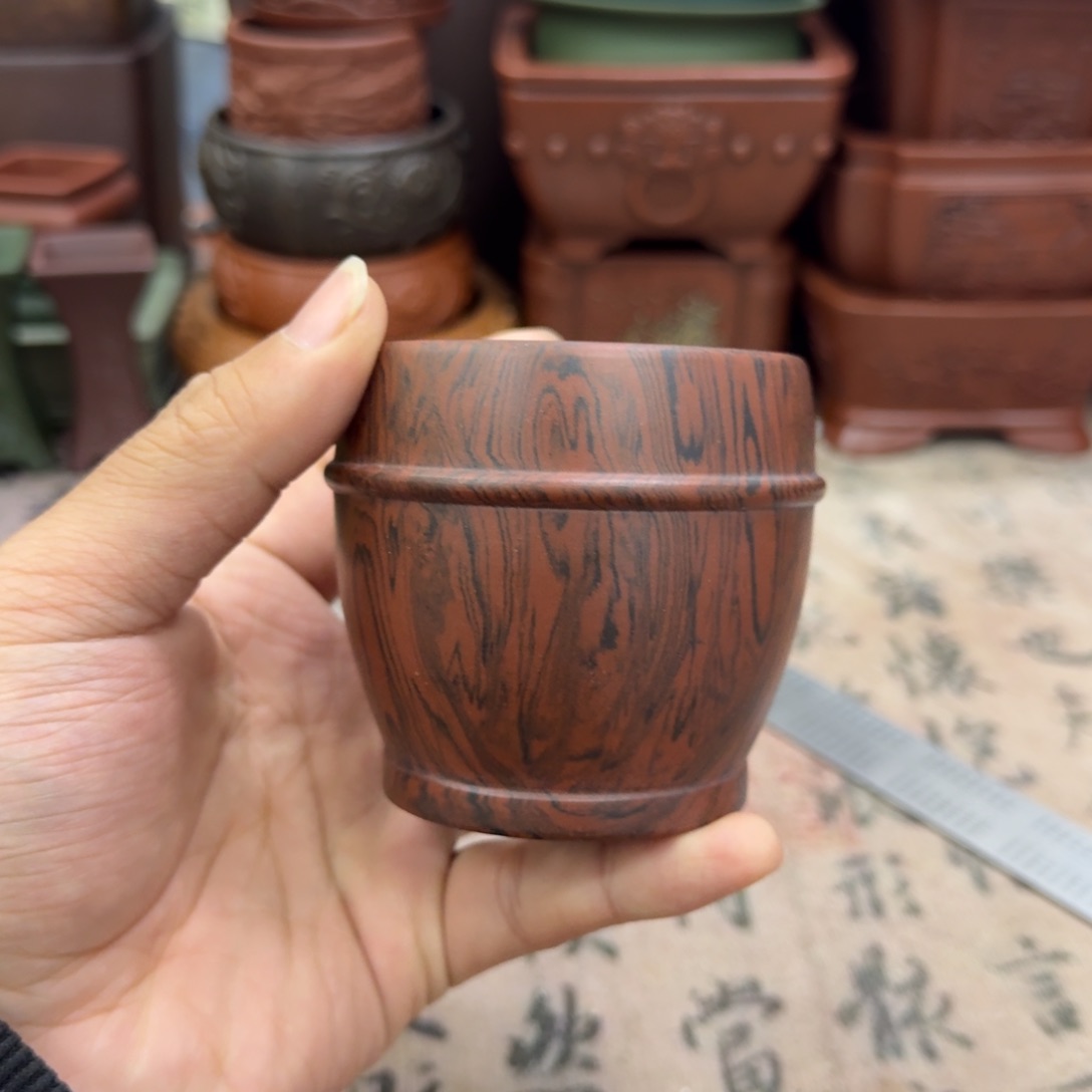 紫砂花盆宜兴紫砂正品6.5x6.5