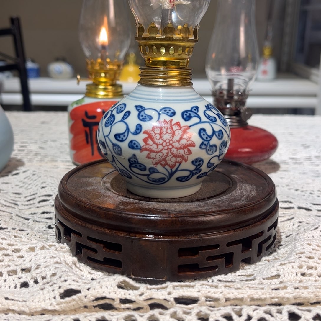 摆件景德镇陶瓷香薰灯