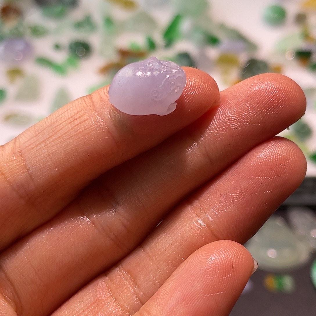 定制翡翠未镶嵌金蟾