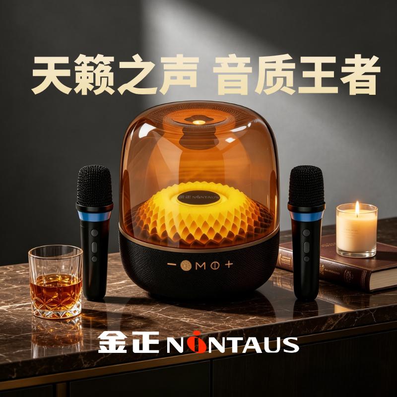 NINTAUS/金正琉璃9代（双麦版）无线蓝牙音响电脑氛围音响蓝牙音箱