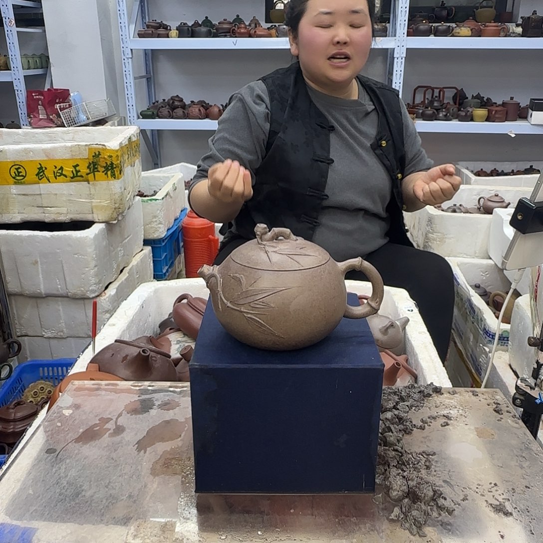 茶壶紫砂宜兴紫砂壶瑕疵处理