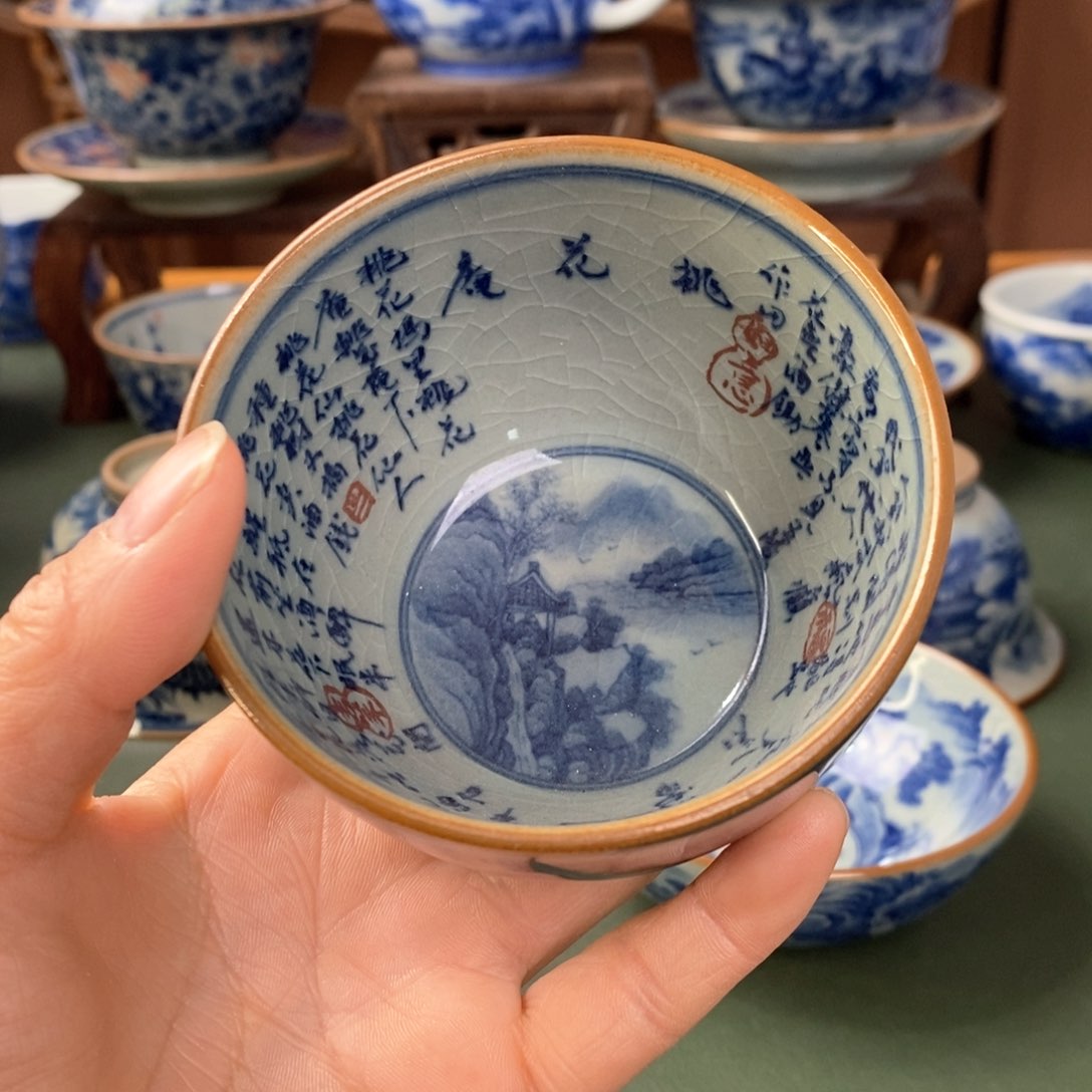 杯景德镇陶瓷手工手绘