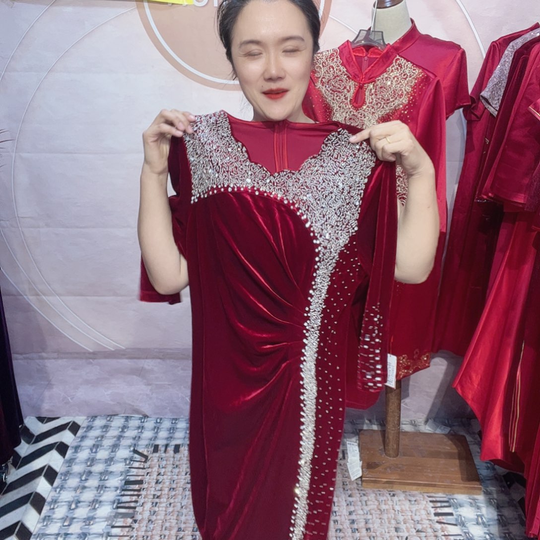 家***宝旗袍礼服连衣裙修身显瘦