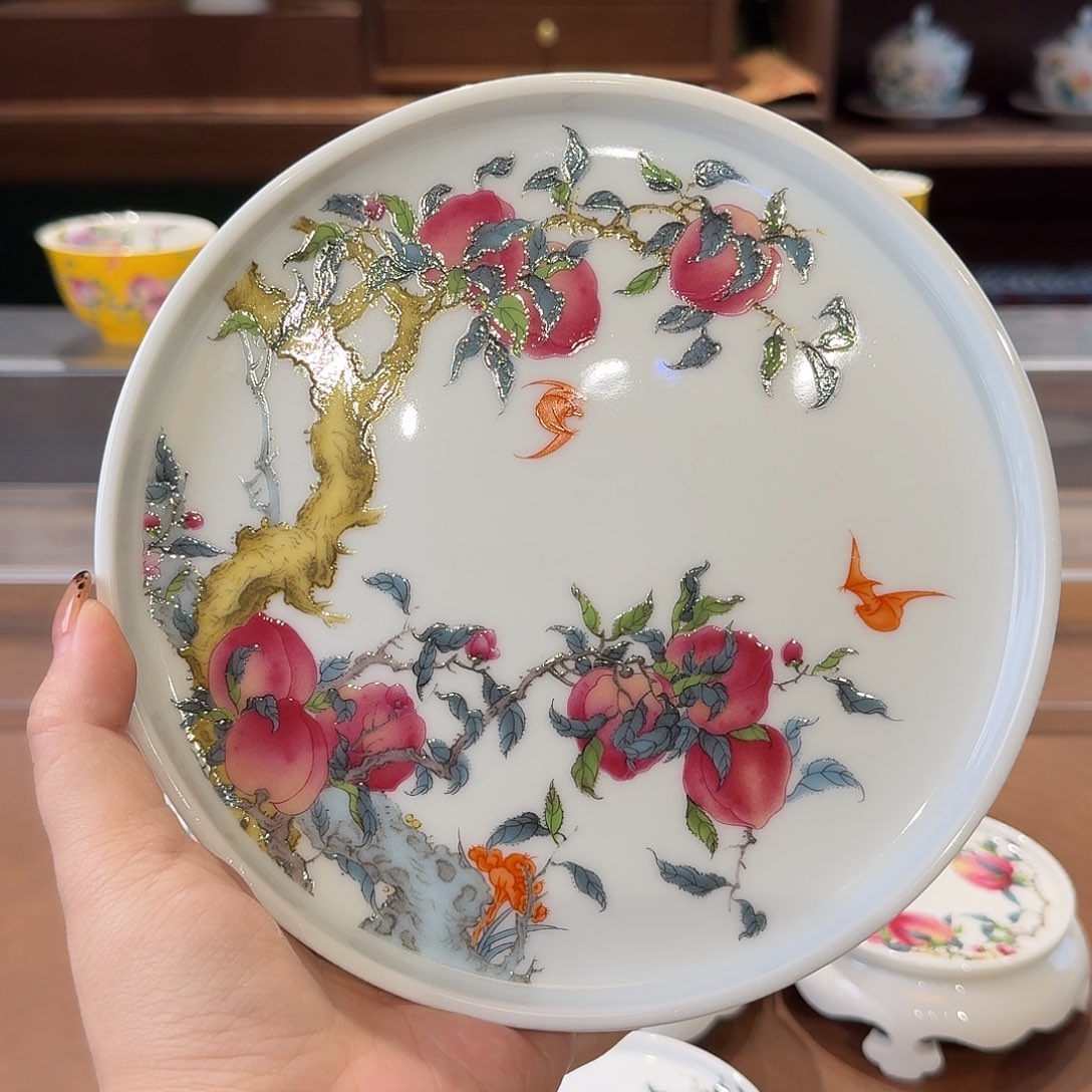 珐琅彩主人杯茶具套装