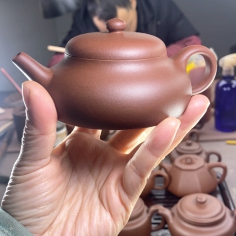 紫砂茶壶五****遥原矿红皮龙静乐160cc